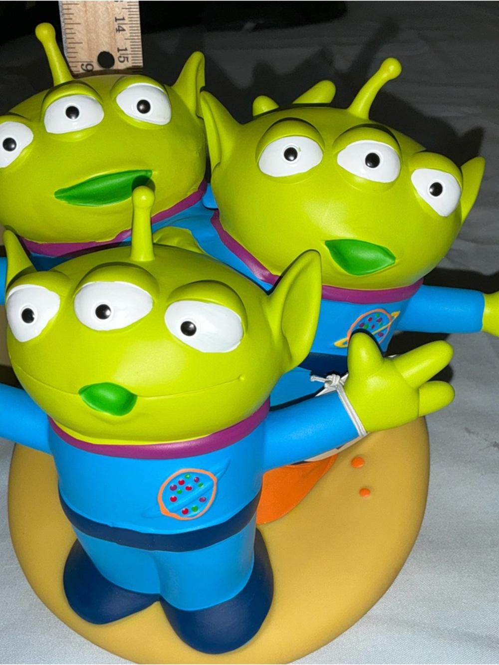 The Claw Green Alien Toy Coin Bank Blue Outfit Standing - Picture 14 of 16
